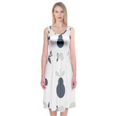 Apples Pears Continuous Midi Sleeveless Dress