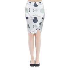 Apples Pears Continuous Midi Wrap Pencil Skirt