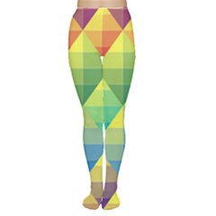 Background Colorful Geometric Triangle Tights
