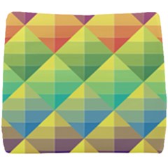 Background Colorful Geometric Triangle Seat Cushion