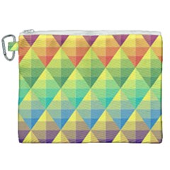 Background Colorful Geometric Triangle Canvas Cosmetic Bag (xxl)