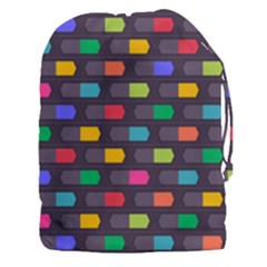 Background Colorful Geometric Drawstring Pouch (xxxl)