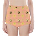 Bee Bug Nature Wallpaper High-Waisted Bikini Bottoms View1