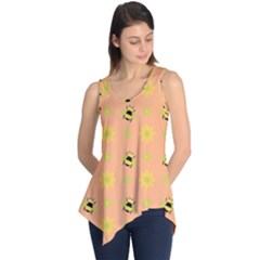 Bee Bug Nature Wallpaper Sleeveless Tunic