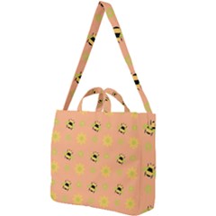 Bee Bug Nature Wallpaper Square Shoulder Tote Bag