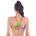 Background Colorful Geometric Triangle Rainbow Plunge Bikini Top View2