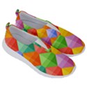 Background Colorful Geometric Triangle Rainbow No Lace Lightweight Shoes View3