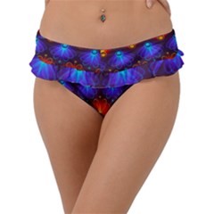 Background Colorful Abstract Frill Bikini Bottom