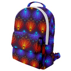 Background Colorful Abstract Flap Pocket Backpack (small)