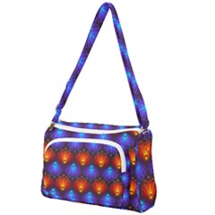 Background Colorful Abstract Front Pocket Crossbody Bag by HermanTelo
