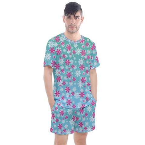 Background Frozen Fever Men s Mesh Tee And Shorts Set by HermanTelo