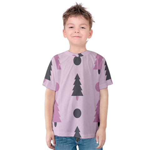 Christmas Tree Fir Den Kids  Cotton Tee by HermanTelo