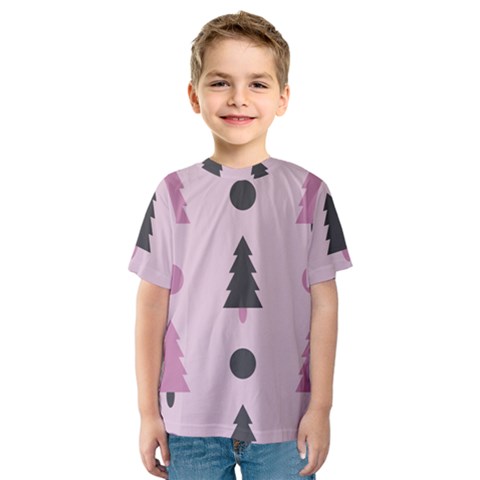 Christmas Tree Fir Den Kids  Sport Mesh Tee by HermanTelo