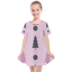 Christmas Tree Fir Den Kids  Smock Dress by HermanTelo