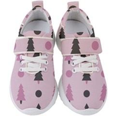 Christmas Tree Fir Den Kids  Velcro Strap Shoes