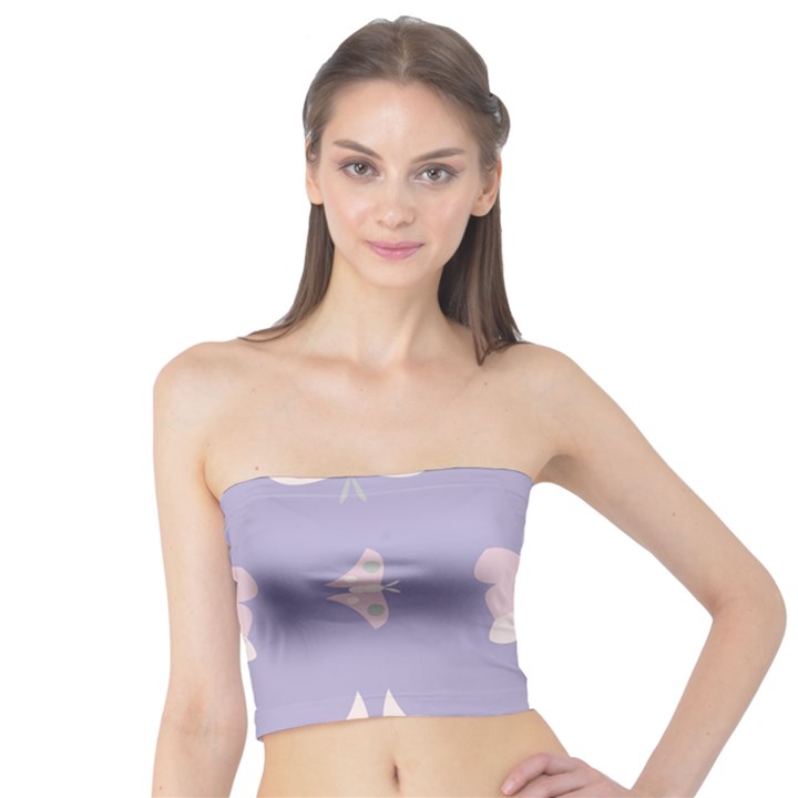 Butterfly Butterflies Merry Girls Tube Top