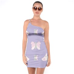 Butterfly Butterflies Merry Girls One Soulder Bodycon Dress