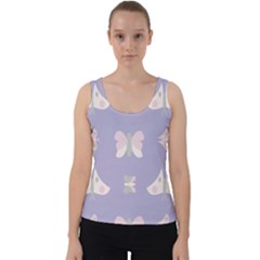 Butterfly Butterflies Merry Girls Velvet Tank Top