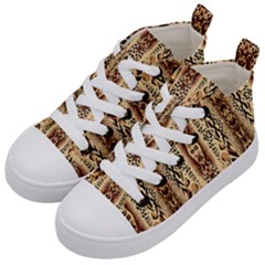 Safari Kids  Mid-top Canvas Sneakers by ArtworkByPatrick