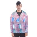 Abstract clouds and moon Men s Hooded Windbreaker View1