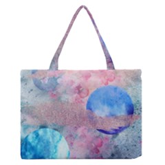 Abstract Clouds And Moon Zipper Medium Tote Bag by charliecreates
