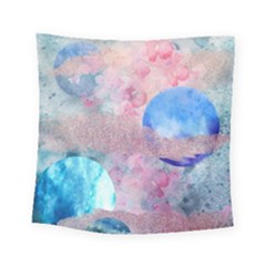 Abstract Clouds And Moon Square Tapestry (small) by charliecreates
