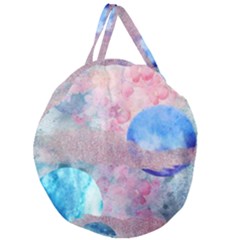 Abstract Clouds And Moon Giant Round Zipper Tote by charliecreates