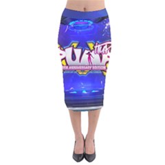 Pump Velvet Midi Pencil Skirt
