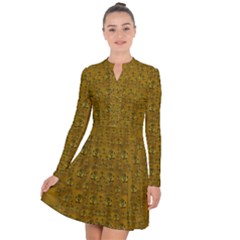 Freedom And Spectacular Butterflies Long Sleeve Panel Dress