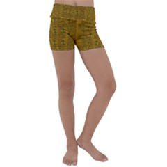 Freedom And Spectacular Butterflies Kids  Lightweight Velour Yoga Shorts by pepitasart