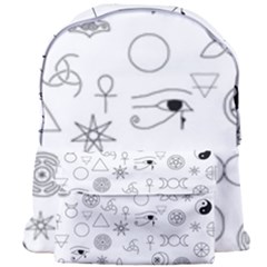 Witchcraft Symbols  Giant Full Print Backpack by Valentinaart