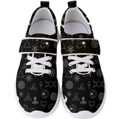 Witchcraft Symbols  Men s Velcro Strap Shoes by Valentinaart