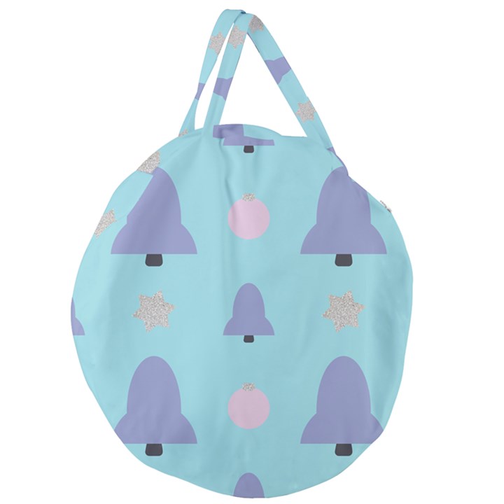 Christmas Bauble Giant Round Zipper Tote