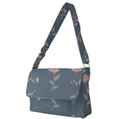 Florets Rose Flower Full Print Messenger Bag by HermanTelo