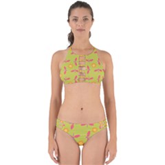 Dragonfly Sun Flower Seamlessly Perfectly Cut Out Bikini Set