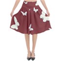 Heart Love Butterflies Animal Flared Midi Skirt View1