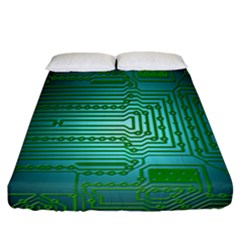 Board Conductors Circuits Fitted Sheet (california King Size)