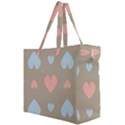 Hearts Heart Love Romantic Brown Canvas Travel Bag View2