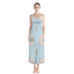 Moon Star Air Heaven Button Up Chiffon Maxi Dress by HermanTelo