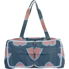 Hearts Love Blue Pink Green Multi Function Bag