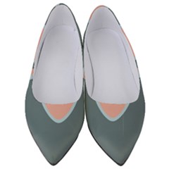 Hearts Love Blue Pink Green Women s Low Heels