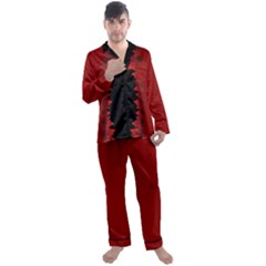 Men s Canada Satin Pajamas Long Pants Set