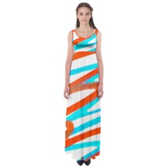 Abstract Colors Print Design Empire Waist Maxi Dress by dflcprintsclothing