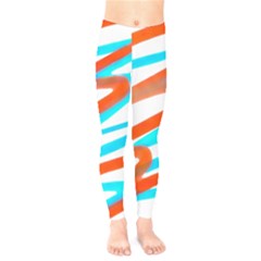 Abstract Colors Print Design Kids  Legging by dflcprintsclothing