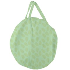 Leaves - Light Green Giant Round Zipper Tote by WensdaiAmbrose