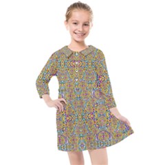 Pearls As Candy And Flowers Kids  Quarter Sleeve Shirt Dress by pepitasart