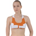 Logo of New Democratic Party of Canada Criss Cross Racerback Sports Bra View1