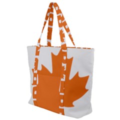 Logo Of New Democratic Party Of Canada Zip Up Canvas Bag by abbeyz71