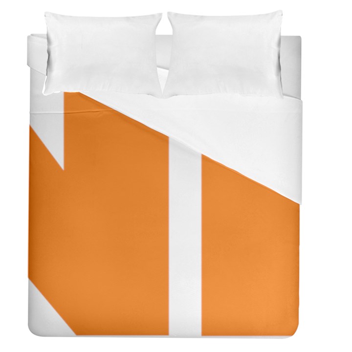 Logo of New Democratic Party of Canada Duvet Cover (Queen Size)