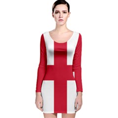 Flag Of Anglican Church Of Canada Long Sleeve Velvet Bodycon Dress by abbeyz71